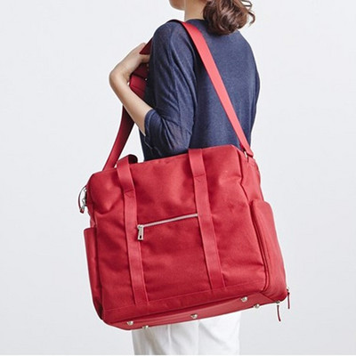 Ceļojumu tekstila soma divās krāsās