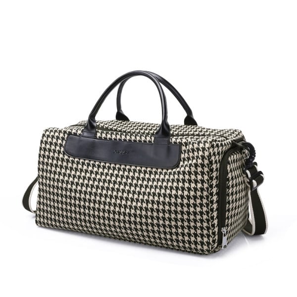 Kockás mintás hordozható utazótáska