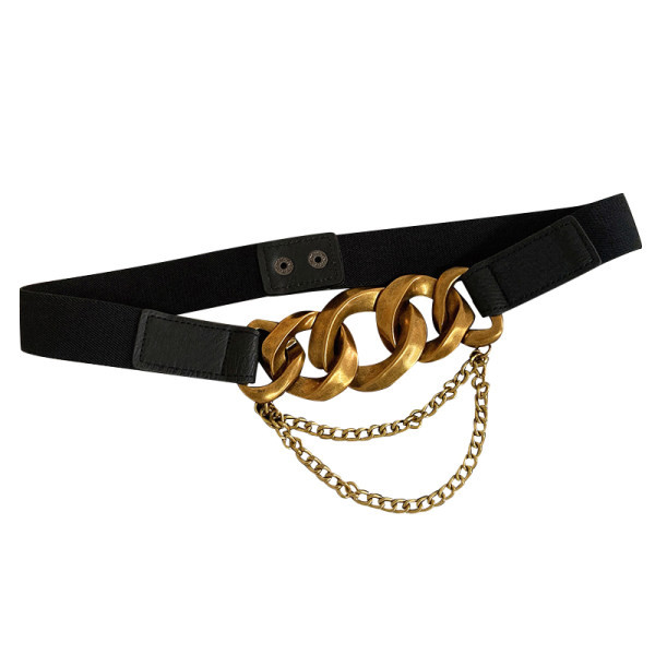 Μοντέρνα γυναικεία ζώνη με αλυσίδα στη μέση