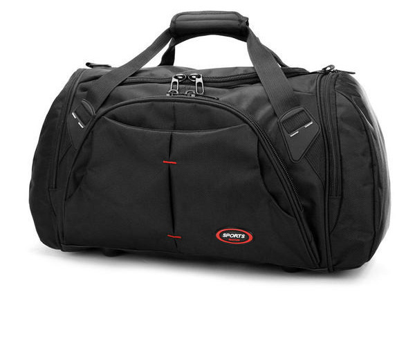 Hordozható utazótáska oldalzsebbel és vállpántokkal