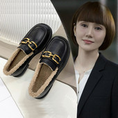 Rudens-ziemas mokasīni ar metāla elementu