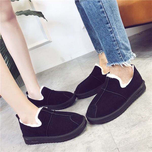 Μοντέρνα γυναικεία μοκασίνια με ζεστή φόδρα κατάλληλα για τον χειμώνα