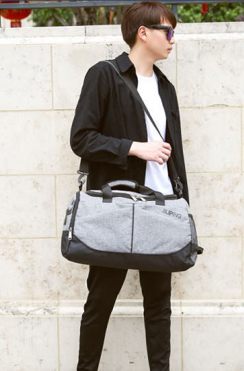 Ikdienas tekstila soma ar kabatu un rāvējslēdzēju