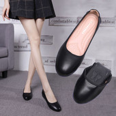 Sieviešu mokasīni no eko ādas - ar plakanu zoli