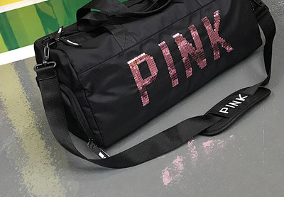 Textil sporttáska flitterekkel