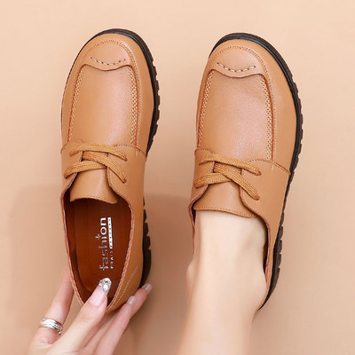 Modes ādas mežģīņu kurpes sievietēm