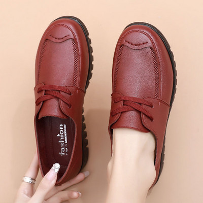 Modes ādas mežģīņu kurpes sievietēm