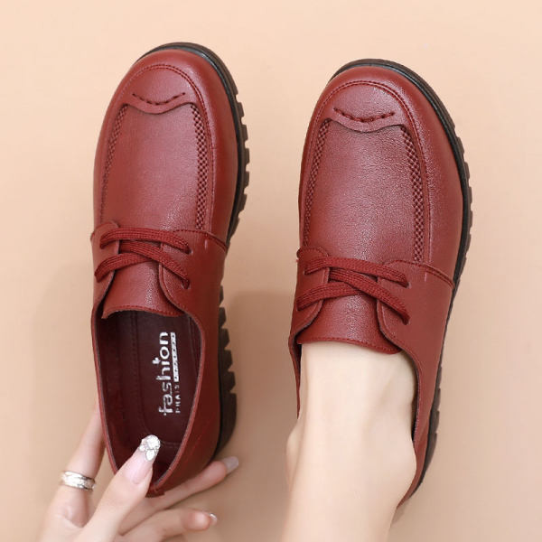 Modes ādas mežģīņu kurpes sievietēm