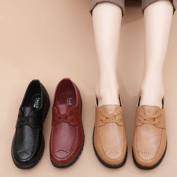 Modes ādas mežģīņu kurpes sievietēm