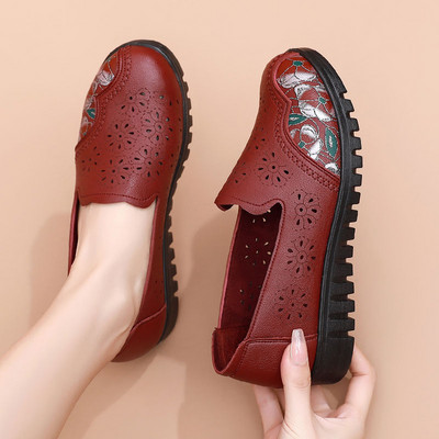 Modne ljetne ženske mokasine od eko kože