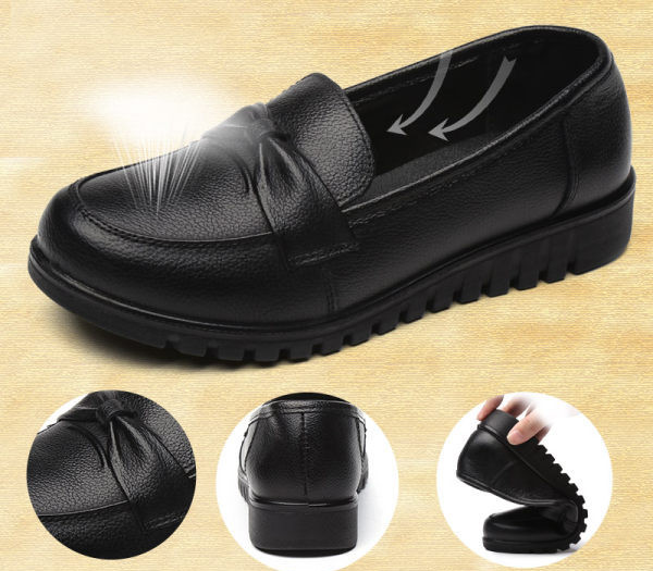 Sieviešu ādas mokasīni ar lentīti