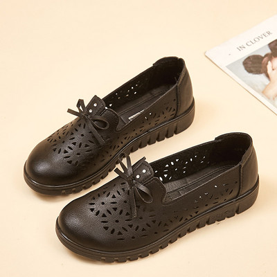 Ikdienas raksta sieviešu mokasīni ar lentīti