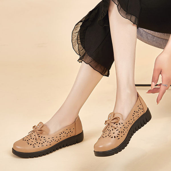 Ikdienas raksta sieviešu mokasīni ar lentīti