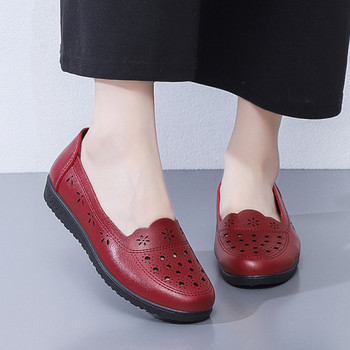 Γυναικεία παπούτσια τύπου μοκασίνι από οικολογικό δέρμα, casual μοντέλο