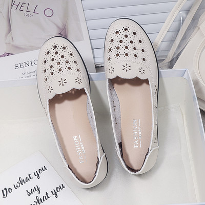 Sieviešu mokasīna tipa apavi no eko ādas, ikdienas modelis