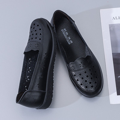 Sieviešu mokasīna tipa apavi no eko ādas, ikdienas modelis