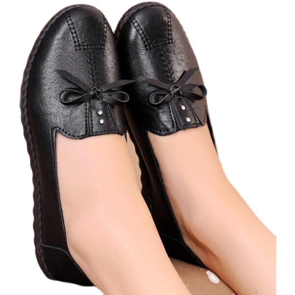 Casual loafers με κορδέλα και πέτρες