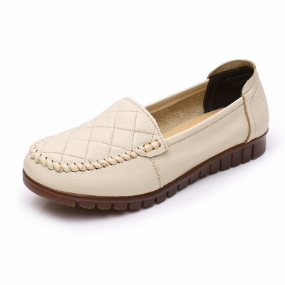 Jauna modeļa retro eko ādas mokasīni sievietēm