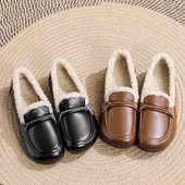 Ikdienas sieviešu ādas apavi ar dūnu oderi vai bez tās