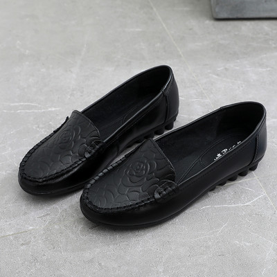 Γυναικεία μοκασίνια από οικολογικό δέρμα, casual μοντέλο