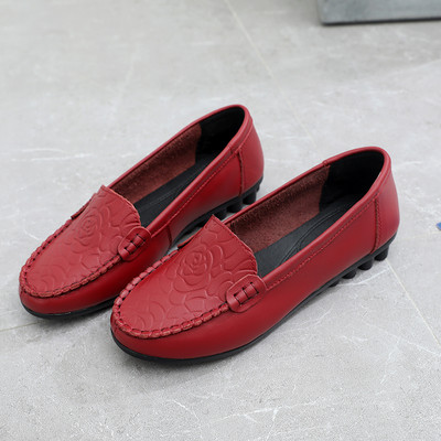 Γυναικεία μοκασίνια από οικολογικό δέρμα, casual μοντέλο