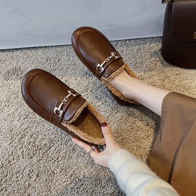 Γυναικεία χειμωνιάτικα μοκασίνια με φόδρα