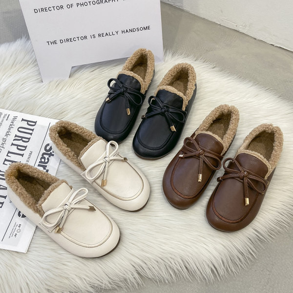 Γυναικεία χειμωνιάτικα μοκασίνια με φόδρα