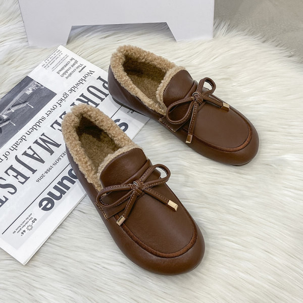 Γυναικεία χειμωνιάτικα μοκασίνια με φόδρα
