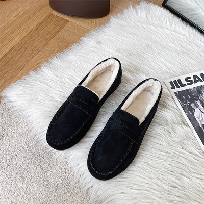 Sieviešu mokasīni - zamšādas ar oderi