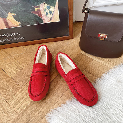 Sieviešu mokasīni - zamšādas ar oderi