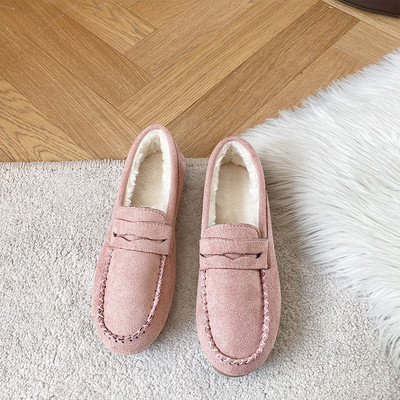 Sieviešu mokasīni - zamšādas ar oderi