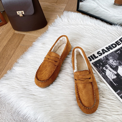 Sieviešu mokasīni - zamšādas ar oderi