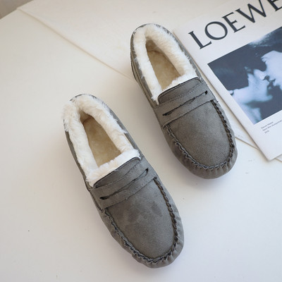 Jauna modeļa ziemas mokasīni no eko zamšādas ar biezu samta oderi