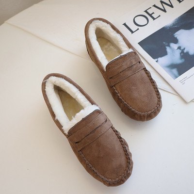 Jauna modeļa ziemas mokasīni no eko zamšādas ar biezu samta oderi