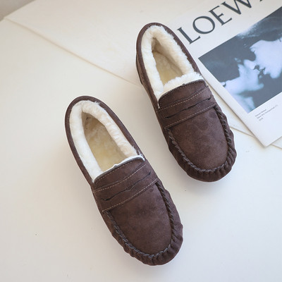 Jauna modeļa ziemas mokasīni no eko zamšādas ar biezu samta oderi