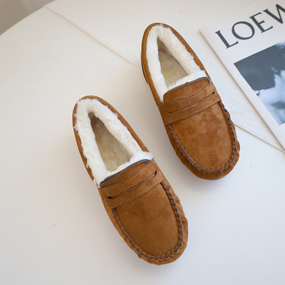 Jauna modeļa ziemas mokasīni no eko zamšādas ar biezu samta oderi