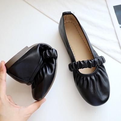 Női bőr mokaszin 3D szalaggal