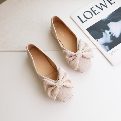 Γυναικεία μοκασίνια - με κορδέλα