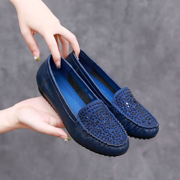 Női alkalmi műbőr naplopók kövekkel