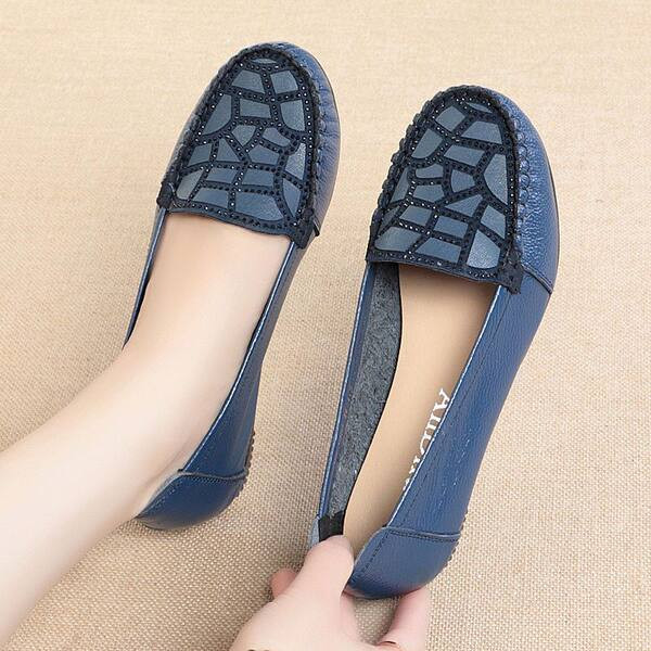 Stilīgi plakano zoli eko ādas mokasīni sievietēm