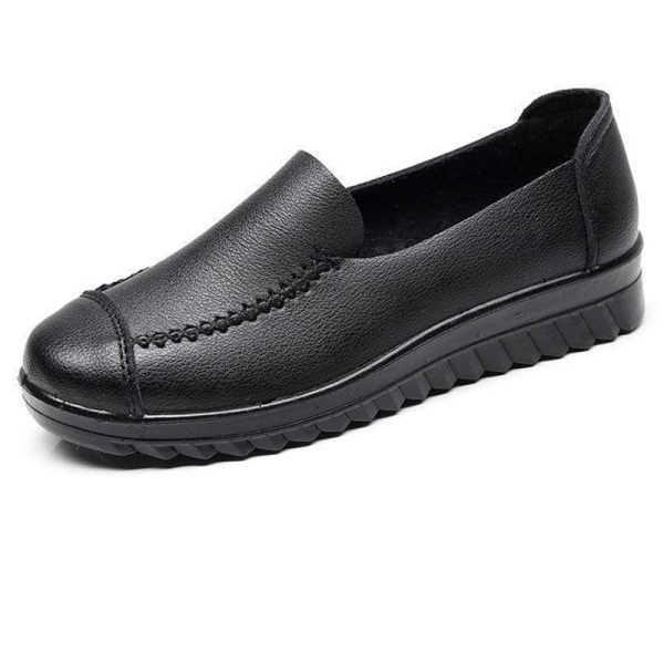 Plakanās zoles ādas mokasīni