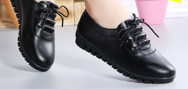 Női alkalmi fűzős Eco bőr cipők