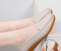 Jauna modeļa sieviešu mokasīni noapaļots modelis no eko ādas