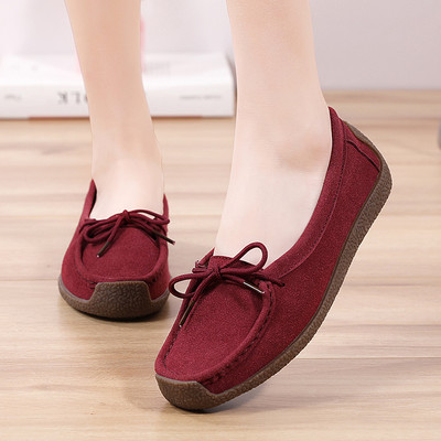 Moteriški mokasinai – zomša su kaspinu