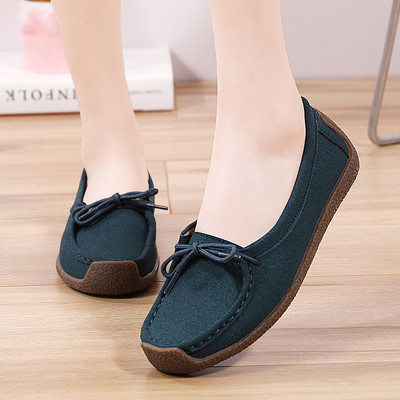 Moteriški mokasinai – zomša su kaspinu