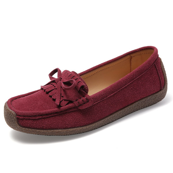 Moteriški mokasinai – zomša su kaspinu