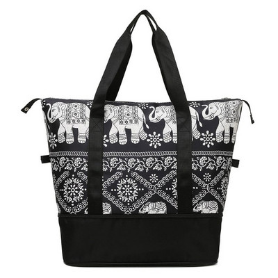 Hordozható női kézipoggyász cipzárral