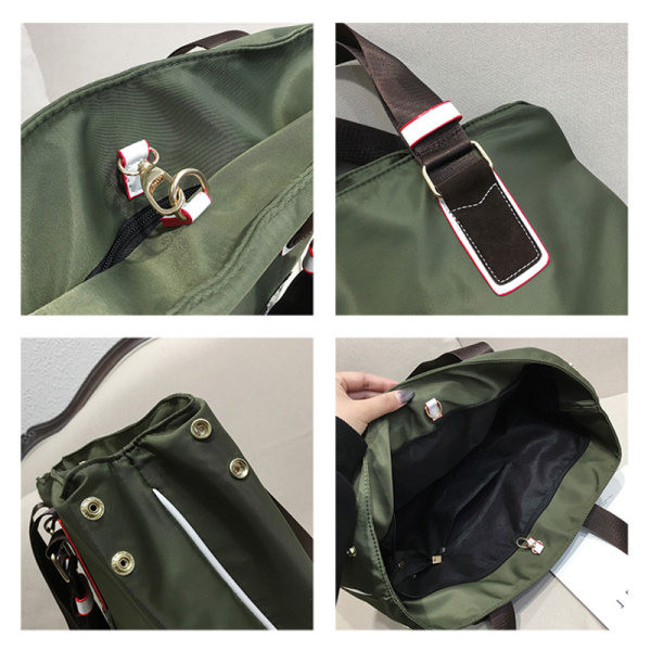 Pārnēsājama ceļojumu soma ar apdruku un plecu siksnām