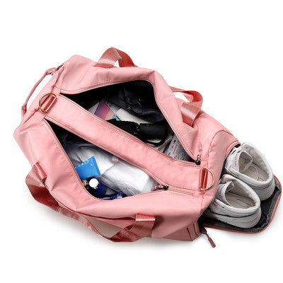 Casual τσάντα ταξιδιού με τσέπη και φερμουάρ
