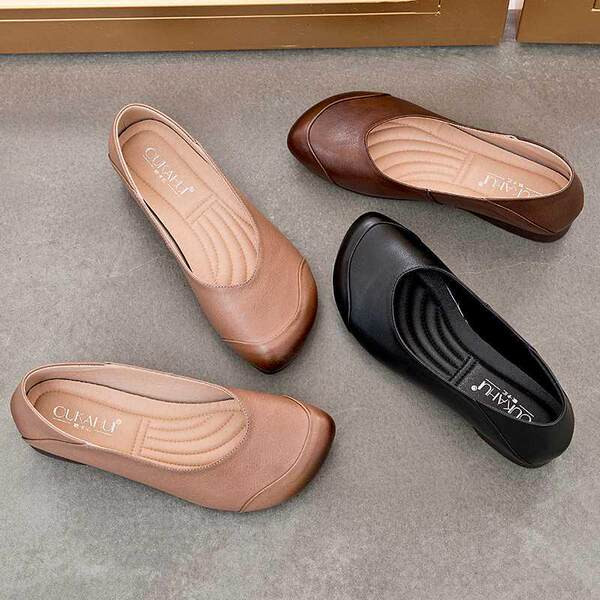 Moteriški trijų spalvų laisvalaikio mokasinai